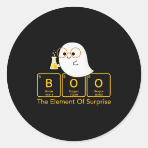 Adesivo Química Boo O Elemento Surpresa Químico Fofo