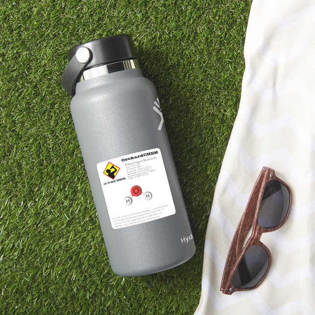 Adesivo Química de monóxido de di-hidrogênio (H2O) de Piad (HydroFlask Insitu)
