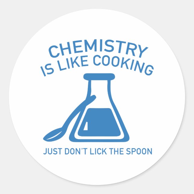 Adesivo Química é como Cozinhar (Frente)
