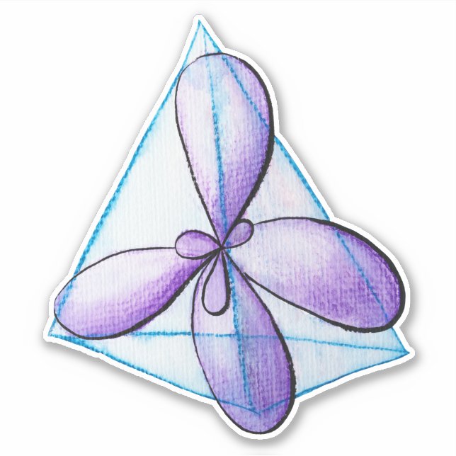 Adesivo Química Orgânica Molécula Ciência Orbital Atômica (Frente)