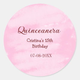 Adesivo Quinceanera anos 15 de aniversário adicione nome t