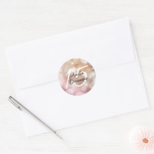 Adesivo Quinceanera Blush Pink Bokeh