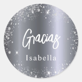 Adesivo Quinceanera gracias, nome da relíquia