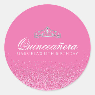 Adesivo Quinceanera Rosa