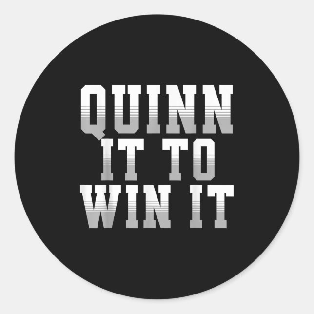 Adesivo Quinn It To Win It Motivational Srts Motto 4 Coach (Frente)