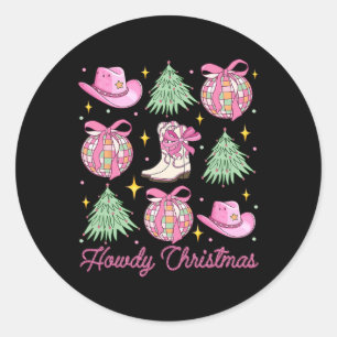 Adesivo Quintal cor-de-rosa Arco Xmas Tree Wester