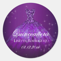 Quinze Anos Personalizados Roxo Escuro