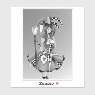 Adesivo Quirky Jester e Puppet King