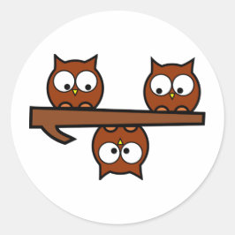 Adesivo Quirky Owls