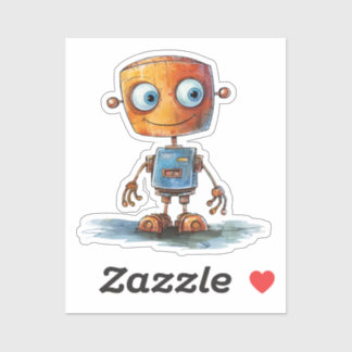 Adesivo Quirky Robot design#4 Sticker
