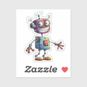 Adesivo Quirky Robots (design nº 6)