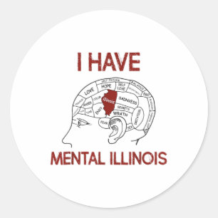 Adesivo Quote Amantes Eu Tenho Mental Illinois