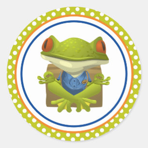 Adesivo Rã Meditando