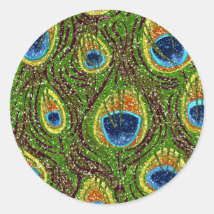 Adesivo RAB Rockabilful Colorful Peacock Feather Impressã