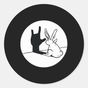 Adesivo Rabbit Asl Gesto de Mão surdo Audição Perda de Awa