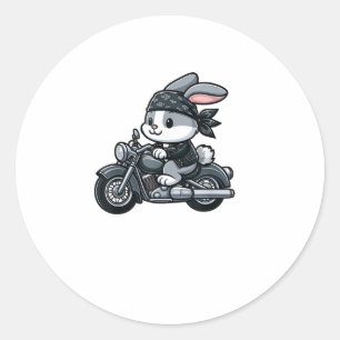 Adesivo Rabbit Biker Pet Funny