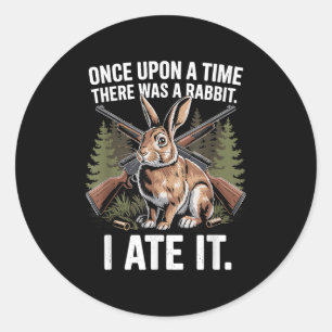 Adesivo Rabbit caçando caçador engraçado Pai de caça peque
