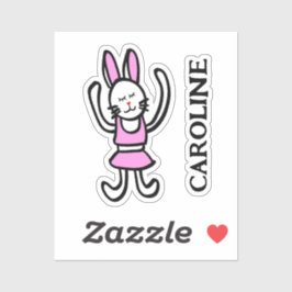 Adesivo Rabbit dançante: vinil name Sticker in Many size