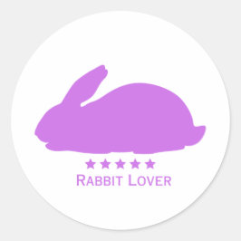 Adesivo Rabbit Lover em Púrpura