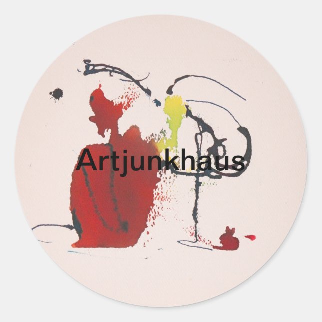 Adesivo Rabbit Thatch Abstrato Jeff Hankamer Artjunkhaus (Frente)