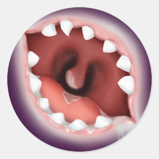 Adesivo Rabid Drooling Zombie Mouth