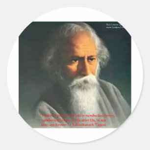 Adesivo Rabindranath Tagore Love Cote Presentes e Cartões
