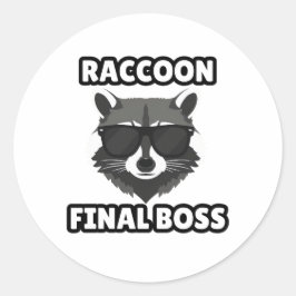 Adesivo Raccoon Final Boss Sticker