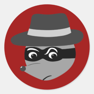 Adesivo Raccoon Mobster