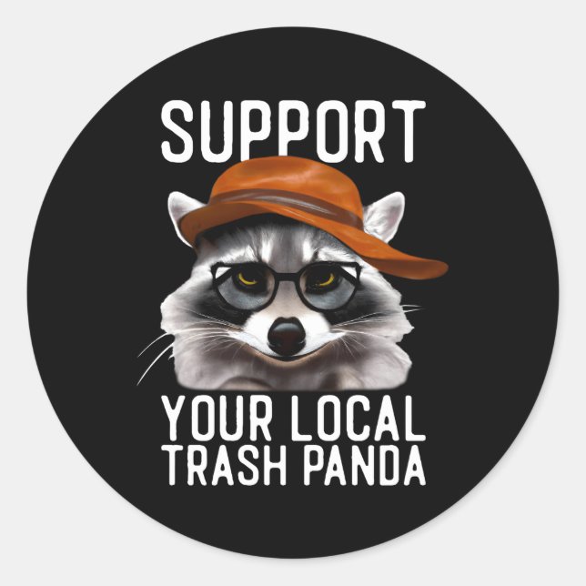 Adesivo Raccoon Raccoon Trash Panda (Frente)