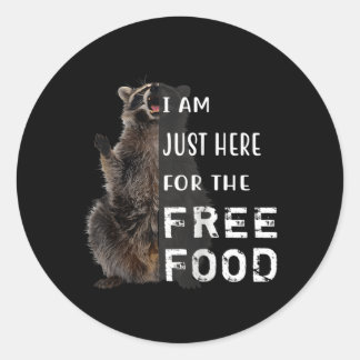Adesivo Raccoon Trash Panda Aqui Para O Ba De Comida Livre