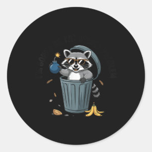 Adesivo Raccoon Vou Ser O Problema Inteiro