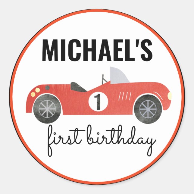 ADESIVO RACE CAR PARTITY STICKER (Frente)