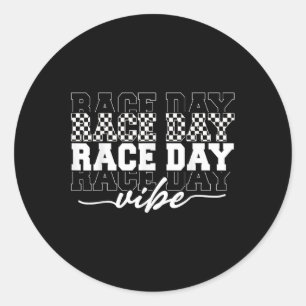 Adesivo Race Day Vibes Checkered Coquette Arco Racing M