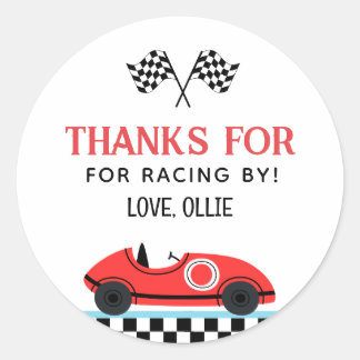 Adesivo Race Red Car Obrigado Por Racing By