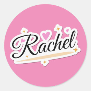 Adesivo Rachel name fofo design