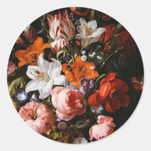 Adesivo Rachel Ruysch - Flores Num Vaso De Vidro