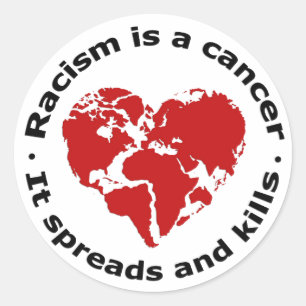 Adesivo Racismo é cancer