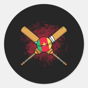 Adesivo Racket de críquete camaronês e ll bandeira dos Cam