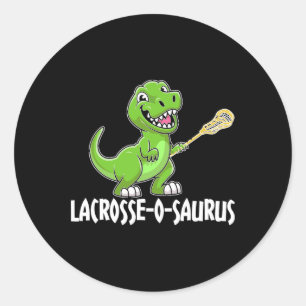 Adesivo Racket de Lacrosse T-rex Dino Lacrosse