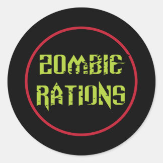 Adesivo Rações de Zumbi