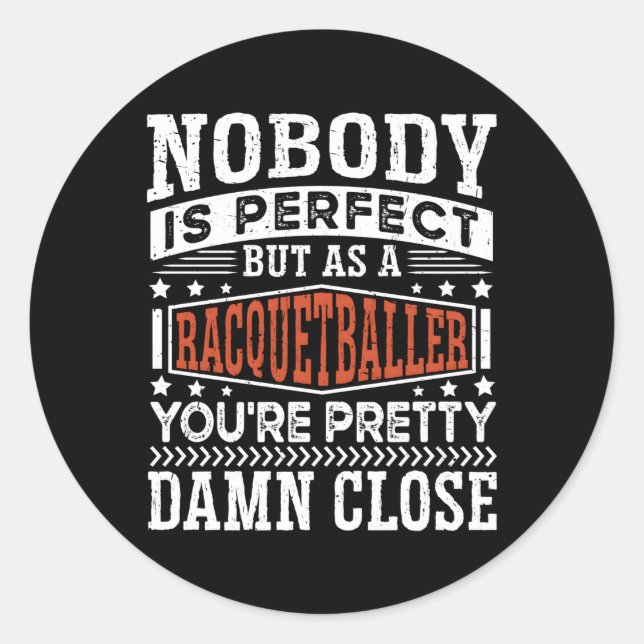 Adesivo Racquetball Player Racquetball (Frente)