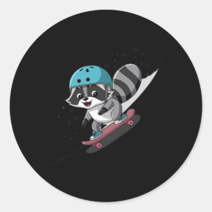 Adesivo Rad Rocket Guaxinim Estrela Do Skate