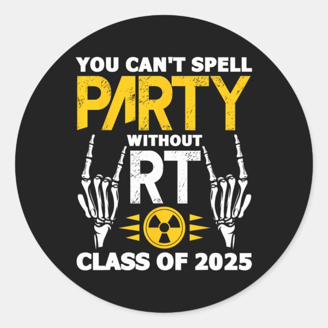 Adesivo Rad Tech Student Rt Cl De 2025 Radiology Graduatio (Frente)