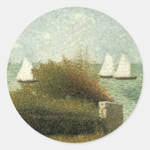 Adesivo Rade de Grandcamp por Georges Seurat, Arte Antigo