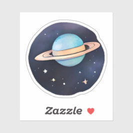 Adesivo Radiação de Saturno em Aquarela