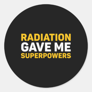 Adesivo Radiação me deu superpoderes Cancer de quimio