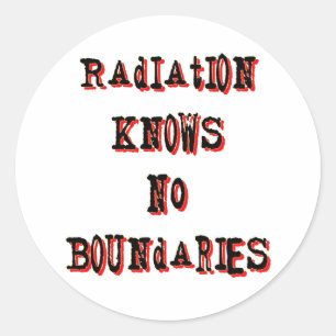 Adesivo Radiação Não Conhece Limites Antinuclear