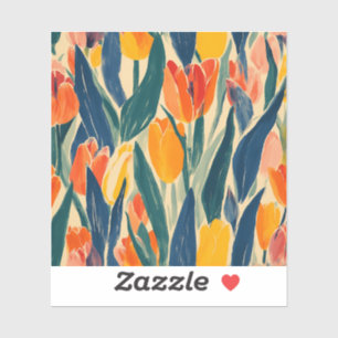 Adesivo Radiância da Primavera das Tulipas