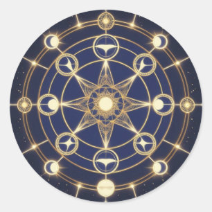 Adesivo Radiância Divina – Mandala Dourada do Despertar