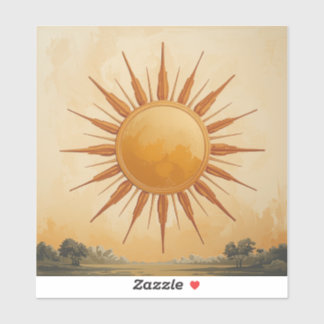 Adesivo Radiant Sun Painting Images – A Timeless Symbol